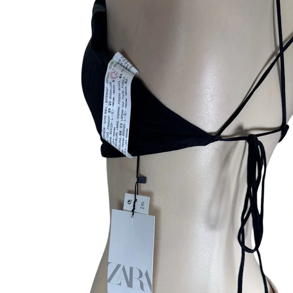 Zara . Black Crop Top - Picture 3 of 6